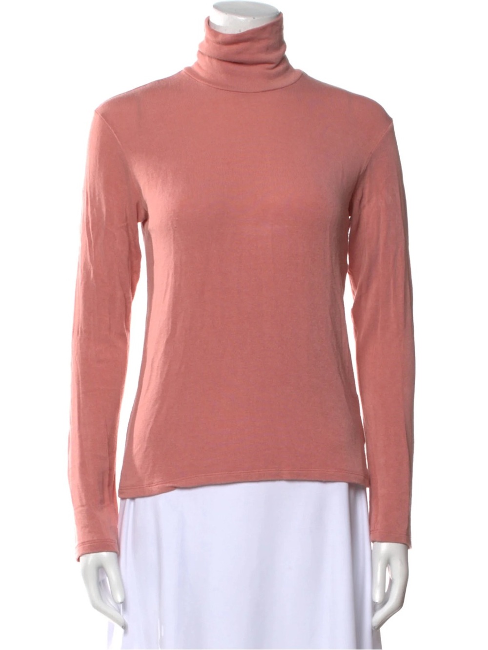 Reformation Pink Tencel Turtleneck Long Sleeve Top XS